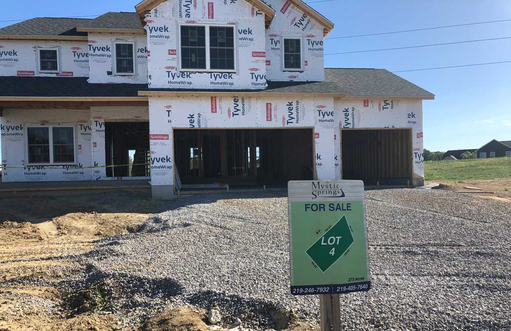 Photo of a new home under construction